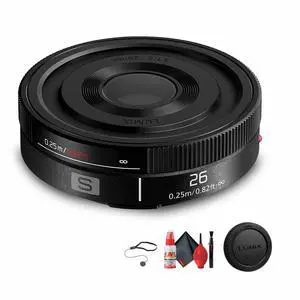 Panasonic Lumix S 26mm f/8 Full Frame Lens (L-Mount) + Cleaning Kit + Cap Keeper