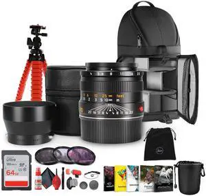 Leica Macro-Elmar-M 90mm f/4 Lens + Sling Backpack + Photography Software - Bundle