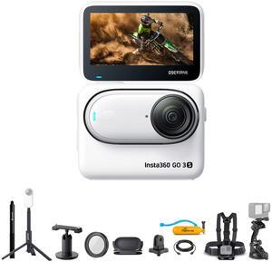 Insta360 GO 3S 128GB Edition + Selfie Stick + Tripod + 50-in-1 Accessory Kit + More