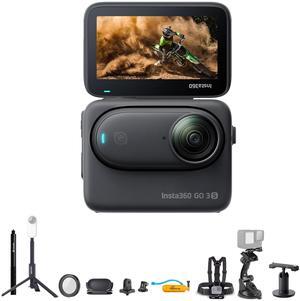 Insta360 GO 3S Small Action Camera (64GB) + Selfie Stick + 50-in-1 Accessory Kit + More