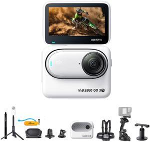 Insta360 GO 3S Small Action Camera (64GB) + Selfie Stick + 50-in-1 Accessory Kit + More