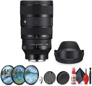 Sigma 28-45mm f/1.8 DG DN Art Lens (Sony E) + Lens Filter Kit + Cleaning Kit + More