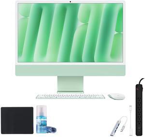 Apple iMac 24" M4 8-Core CPU 16Gb 256Gb SSD - Green + 6-Outlet Surge Protector + Mouse Pad + More