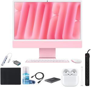Apple iMac 24" Pink M1 Chip 8-Core GPU 256GB SSD 8GB RAM + 1TB SSD + AirPods 4