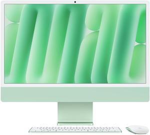 Apple 2024 iMac All-in-One Desktop Computer with M4 chip with 10-core CPU and 10-core GPU: Built for Apple Intelligence, 24-inch Retina Display, 16GB Unified Memory, 256GB SSD Storage; Green