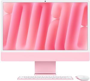 Apple 2024 iMac All-in-One Desktop Computer with M4 chip with 10-core CPU and 10-core GPU: Built for Apple Intelligence, 24-inch Retina Display, 16GB Unified Memory, 256GB SSD Storage; Pink