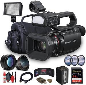 Panasonic AG-CX20 4K Professional Compact Camcorder with Rich Connectivity + 64GB Card  + More