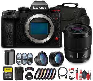 Panasonic Lumix S1R II Mirrorless Camera + More Accessory Bundle