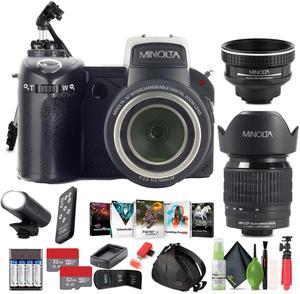 MINOLTA MN24Z 33 MP Autofocus / 1080P FHD Camera w/ Lens Kit, 2x microSDHC