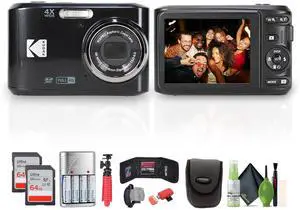 MINOLTA MN24Z 33 MP Autofocus / 1080P FHD Camera w/ Lens Kit, 2x microSDHC