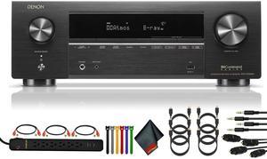 Denon X-Series AVR-X1800H 7.2-Channel Network A/V Receiver Bundle