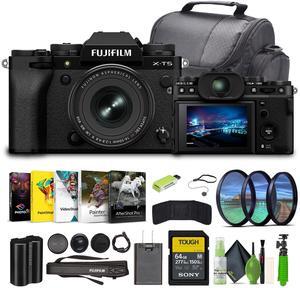 Fujifilm X-T5 Mirrorless Camera With XF 16-50mm f/2.8-4.8 Lens Kit Bundle Black