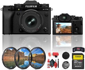 Fujifilm X-T5 Mirrorless Camera with XF 16-50mm f/2.8-4.8 Lens (Black) Bundle