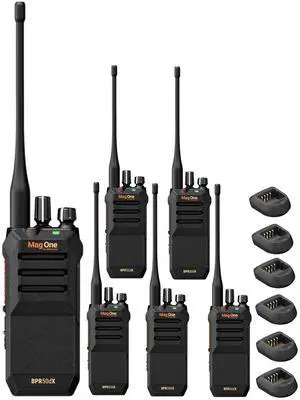 Motorola BPR50dX 64-Channel Two-Way VHF Business Radio (BPR50dX-V) (6-Pack)