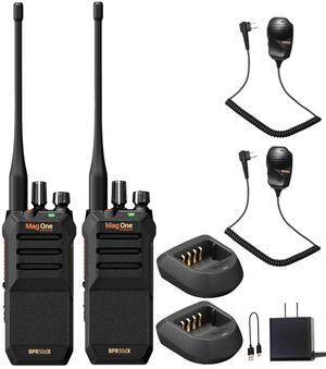 Motorola BPR50dX 64-Channel Two-Way VHF Business Radio (BPR50dX-V) + Mic (2-Pack)