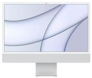 2023 Apple iMac with Apple M3 Chip 8-core CPU 10-core GPU (24-inch, 256GB SSD Storage) (QWERTY English) Silver
