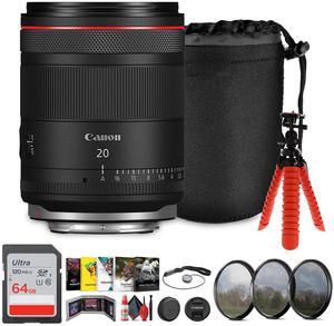 Canon RF 20mm f/1.4 L Lens | Full-Frame Ultra-Wide Prime, Weather-Sealed - Bundle