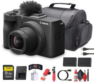 Canon PowerShot V1 4K Camera | 1-Inch Sensor, Flip Screen, Face Tracking - Bundle