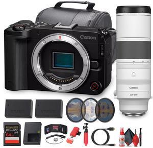Canon EOS R50 V Mirrorless Camera | 24.2MP, 4K60p, Flip Screen, Dual Pixel AF - Bundle