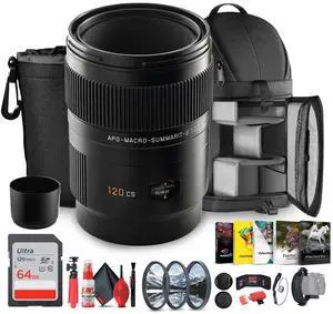 Leica APO-Macro-Summarit-S 120mm f/2.5 Lens | Medium Format, 1:2 Macro - Bundle