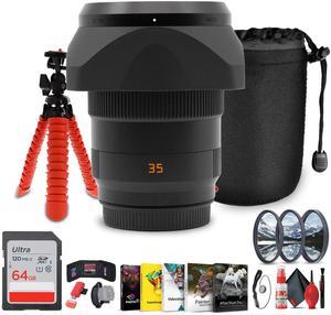 Leica APO-Summicron-SL 35mm f/2 Lens | L-Mount, Weather-Sealed Wide Prime - Bundle