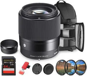 Sigma 30mm 1.4 DC DN Sony E Bundle