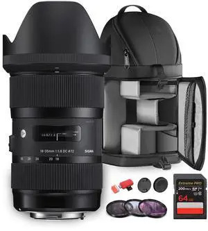 Sigma 18-35mm f/1.8  Canon EF Bundle