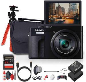 Panasonic ZS99 Point and Shoot Compact Travel Digital Camera (Black) - Bundle