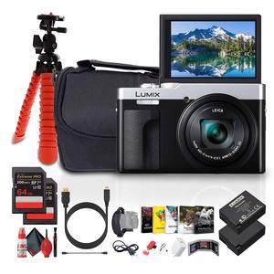 Panasonic ZS99 Point and Shoot Compact Travel Digital Camera (Silver) - Bundle