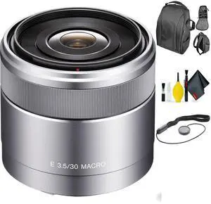 SONY SEL 30MM F/3.5 NEX Lens + Deluxe Lens Cleaning Kit