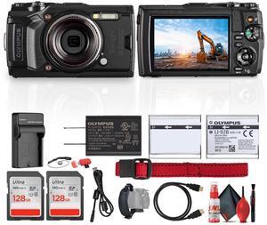 Olympus Tough TG-6 Digital Camera (Black) Bundle