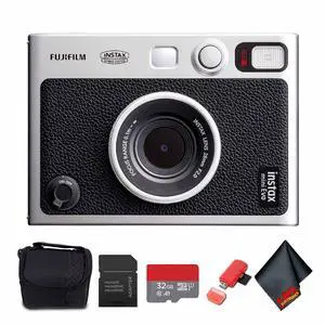 FUJIFILM INSTAX MINI EVO Hybrid Instant Camera (Black), MICRO SD TO SD ADAPTER