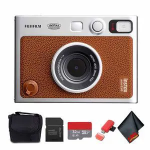 FUJIFILM INSTAX MINI EVO Hybrid Instant Camera (Brown), MICRO SD TO SD ADAPTER
