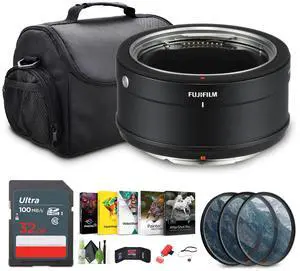 FUJIFILM H Mount Adapter G, 32GB Memory Card, Bundle