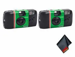FUJIFILM QuickSnap Flash 400 Disposable Camera (27 Exposures, 2-Pack), Bundle