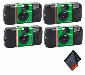 2xFUJIFILM QuickSnap Flash 400 Disposable Camera (27 Exposures, 2-Pack), Bundle