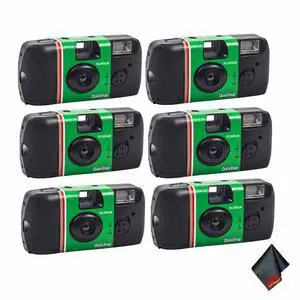 3xFUJIFILM QuickSnap Flash 400 Disposable Camera (27 Exposures, 2-Pack), Bundle