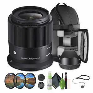 Sigma 23mm f/1.4 DC DN Contemporary  Canon RF Bundle