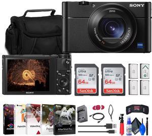 Sony Cyber-shot DSC-RX100 VA Digital Camera + Case + 2 x 64GB Card + More
