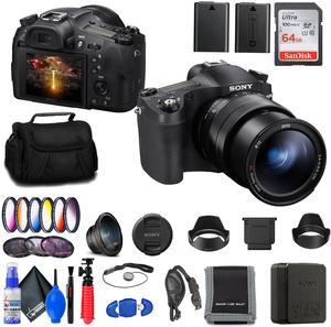 Sony Cyber-shot DSC-RX10 IV Digital Camera + Filter Kit + Wide Angle Lens + More