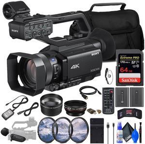 Sony PXW-Z90V 4K HDR XDCAM with Fast Hybrid AF + 64GB Card + NP-FV70 Battery + More