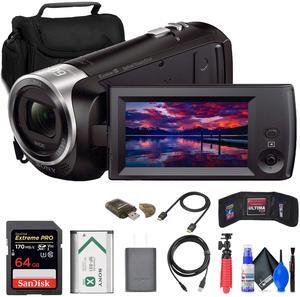 Sony HDR-CX405 HD Handycam + 64GB Card + Bag + Card Reader + Flex Tripod + More