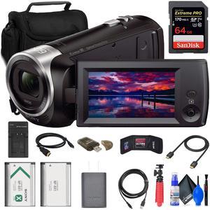 Sony HDR-CX405 HD Handycam + 64GB Card + Bag + NP-BX1 Battery + More