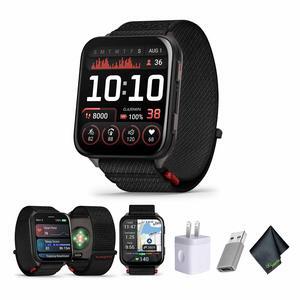 Garmin Venu X1 Lightweight GPS Smartwatch,Black with Slate Titanium Caseback