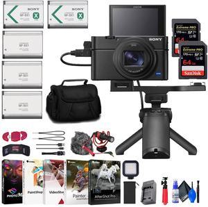 Sony Cyber-shot DSC-RX100 VII Digital Camera with Shooting Grip Kit + More
