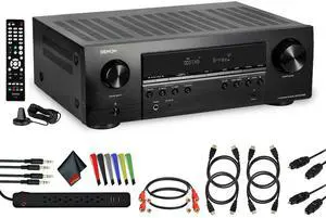 Denon AVR-S570BT 5.2-Channel A/V Receiver Bundle
