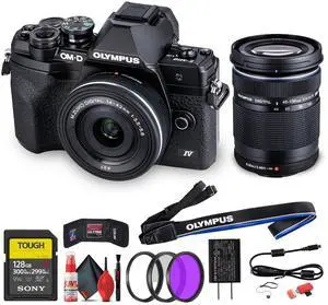 Olympus OM-D E-M10 Mark IV Mirrorless Camera with 14-42mm EZ Lens