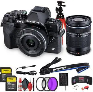 Olympus OM-D E-M10 Mark IV Mirrorless Camera with 14-42mm EZ Lens