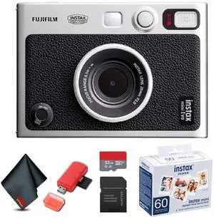 FUJIFILM INSTAX MINI EVO Hybrid Instant Camera (Black), MICRO SD TO SD ADAPTER