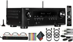 Denon AVR-S970H 7.2-Channel Network A/V Receiver Bundle